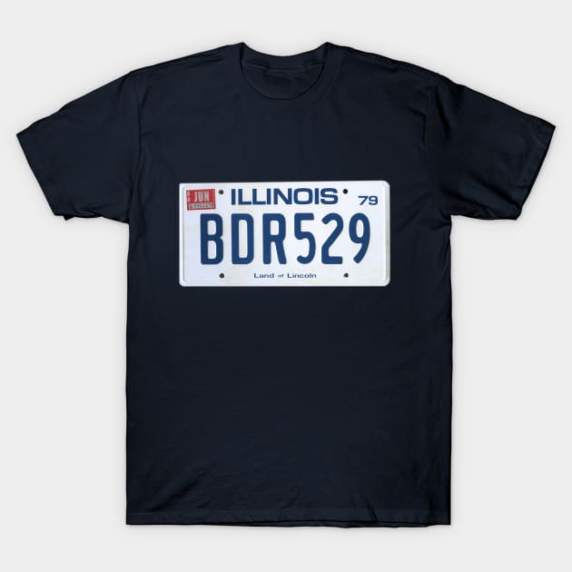 Blues Brothers Movie License Plate T-Shirt by Bullitt1